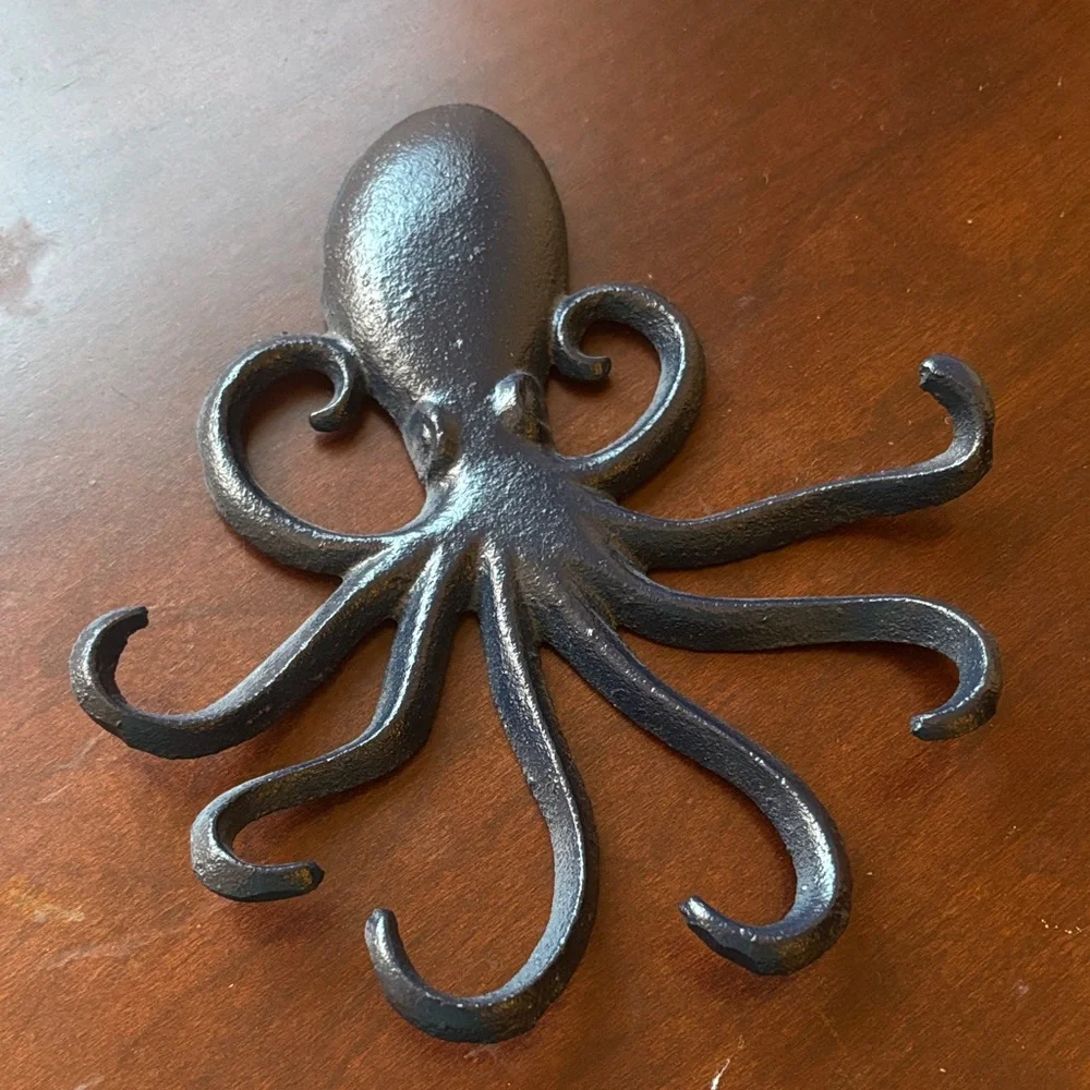 Navy Octopus Wall Hook